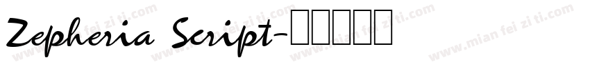 Zepheria Script字体转换